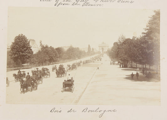 BOIS DE BOULOGNE. PARIS, FRANCE. 8x10 reprint