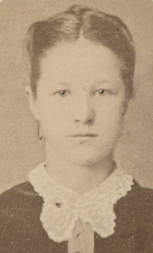 CHERUB WITH CAMERA, GREAT CDV BACK. PRETTY WOMAN. ALLEGHENY CITY, PA.