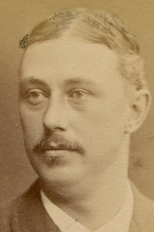 GULLIBLE LOOKING MAN, REALLY CRIMINAL MASTERMIND. CDV. STOCKHOLM, SWEDEN.