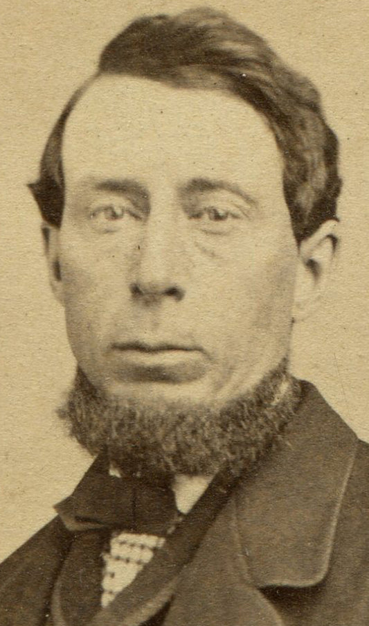 MAN WITH CHIN BEARD AND POCKET SCARF. CDV.  PROVIDENCE, R.I.