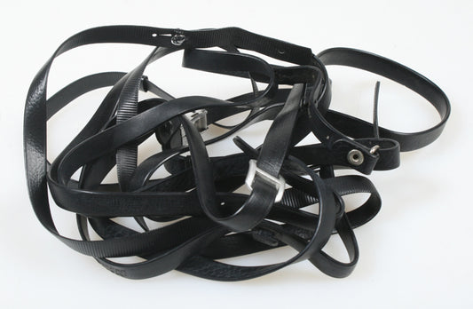 VINTAGE BLACK CAMERA STRAPS, SET OF 3