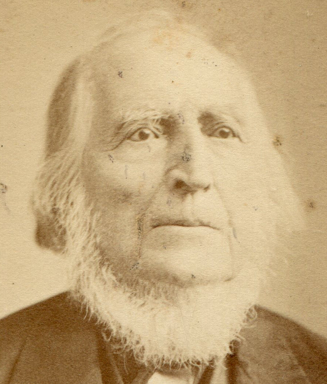 OLD MAN WITH UNDER CHIN BEARD. CDV. NEWBURYPORT, MASS.