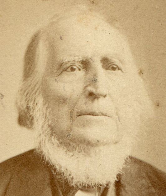 OLD MAN WITH UNDER CHIN BEARD. CDV. NEWBURYPORT, MASS.