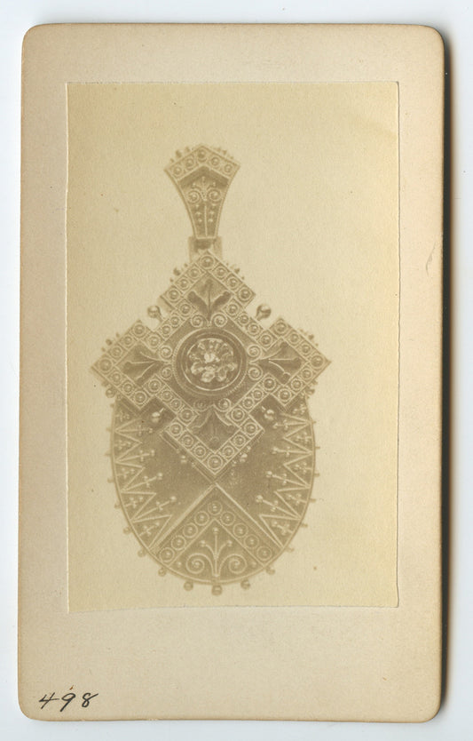 VINTAGE JEWELRY CDV PHOTOS 1860S NEW YORK, ART/METAL/DETAIL
