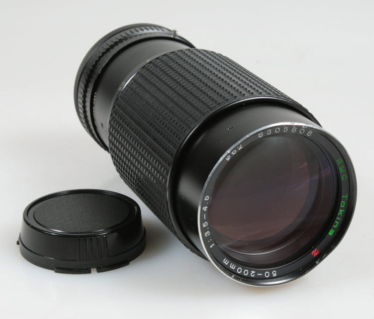 50 - 200MM F 3.5 - 4.5 LENS FOR CANON FD MOUNT W/REAR CAP MANUAL