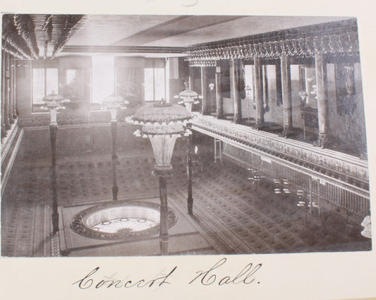 WIESBADEN, GERMANY.  ARCHITECTURAL, CONCERT HALL INTERIOR. 8x10 reprint