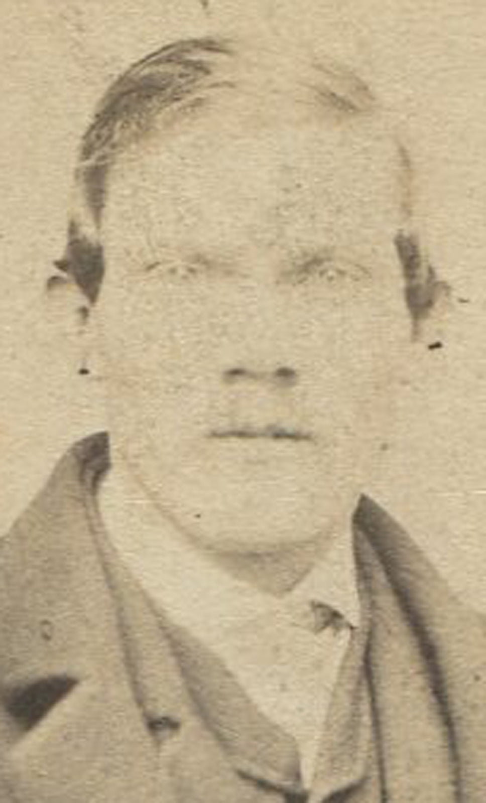 MAN, RELAXED POSE, LOOSE SUIT. CDV, PITTSBURGH, PA.