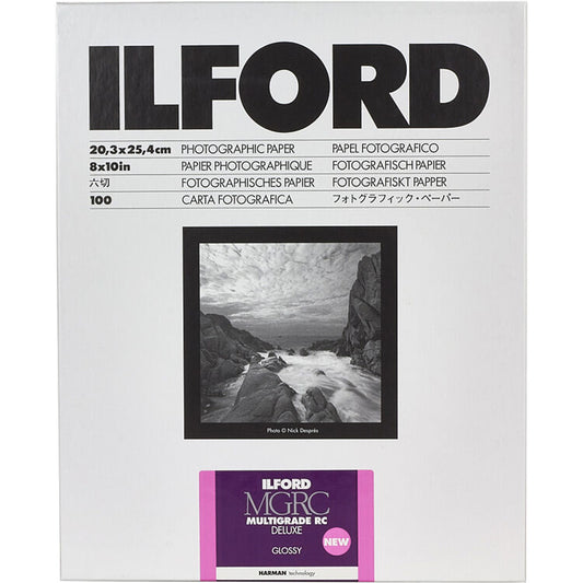 Ilford Multigrade RC 8 x 10" Glossy Photographic Paper - 100 Sheets