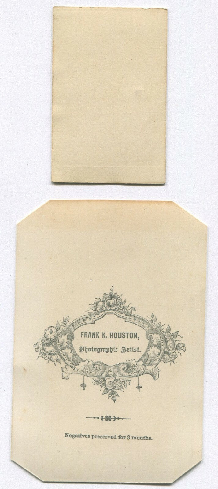 WOMAN WHO LOOKS ANGRY AT YOU. CDV. 2ND SMALL PHOTO.