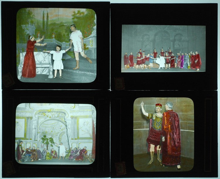 Shakespeare and Cleopatra - Set of 34 Lanterns Slides (Photo On Glass)