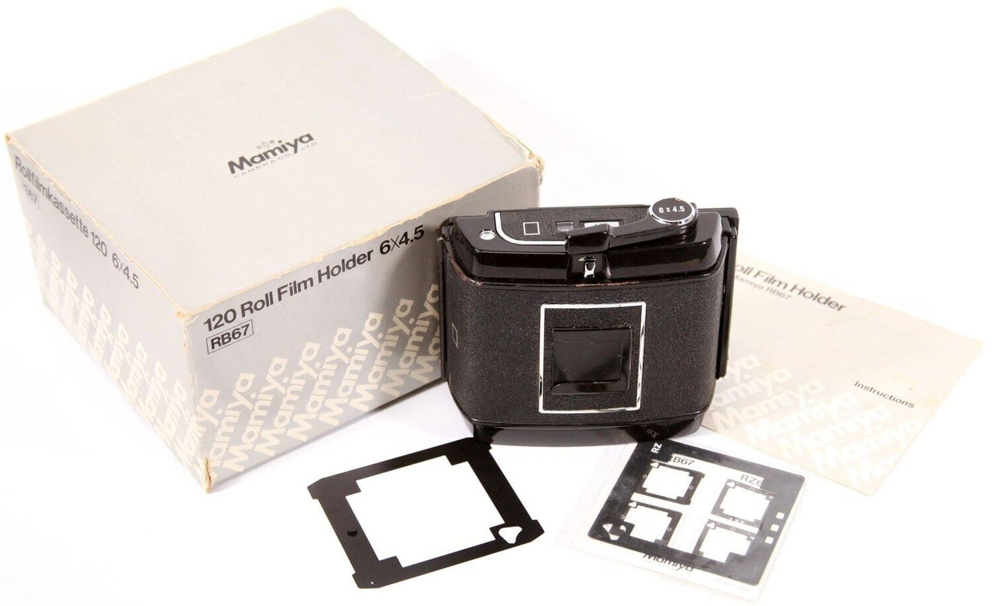 Mamiya Rollfilmkassette 120 6x4.5 Roll Film Holder for Mamiya RB67 Boxed