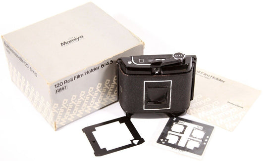 Mamiya Rollfilmkassette 120 6x4.5 Roll Film Holder for Mamiya RB67 Boxed