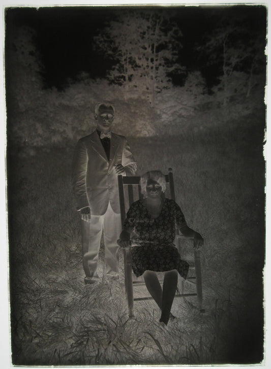 AMERICAN FAMILY. 5X7 GLASS NEGATIVES. 5 SET.