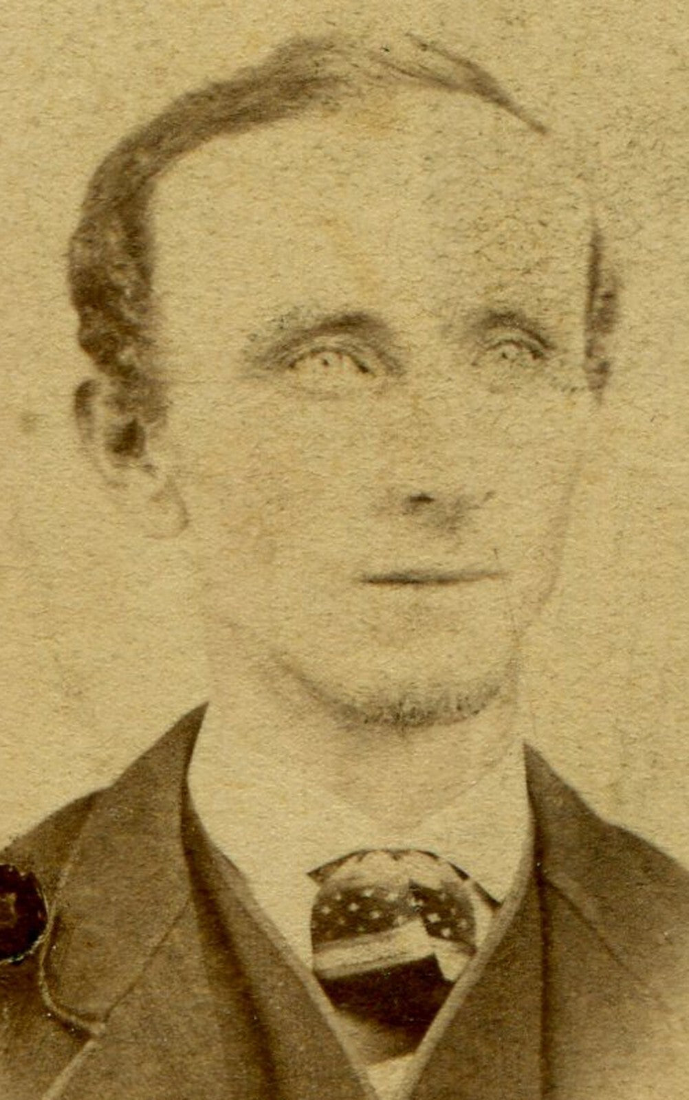 A WHISPER OF A MAN, PORTRAIT. CDV. SELINSGROVE, PA.