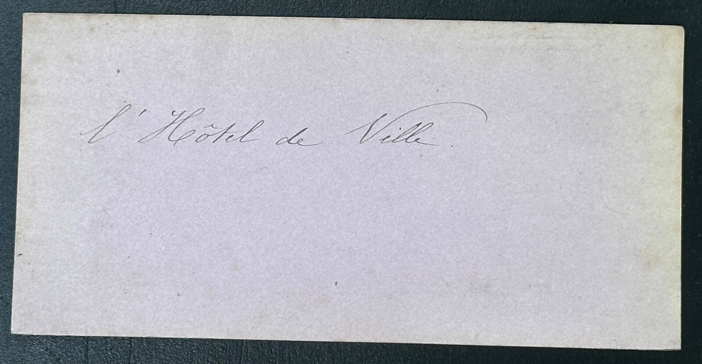 Vintage Stereoview Card: ���Hotel De Ville, Brussels Belgium ��� 3.5x7in