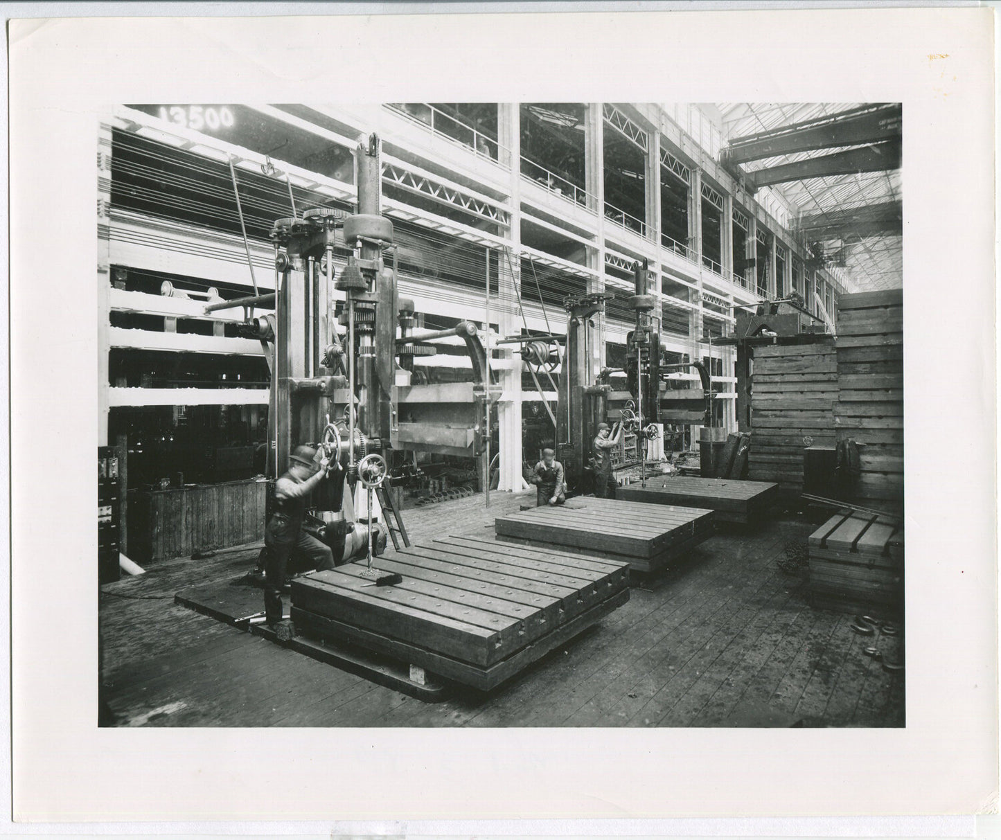 WESTINGHOUSE MACHINING, EAST PITTSBURGH, PA. BLACK AND WHITE SILVER PRINT 8X10
