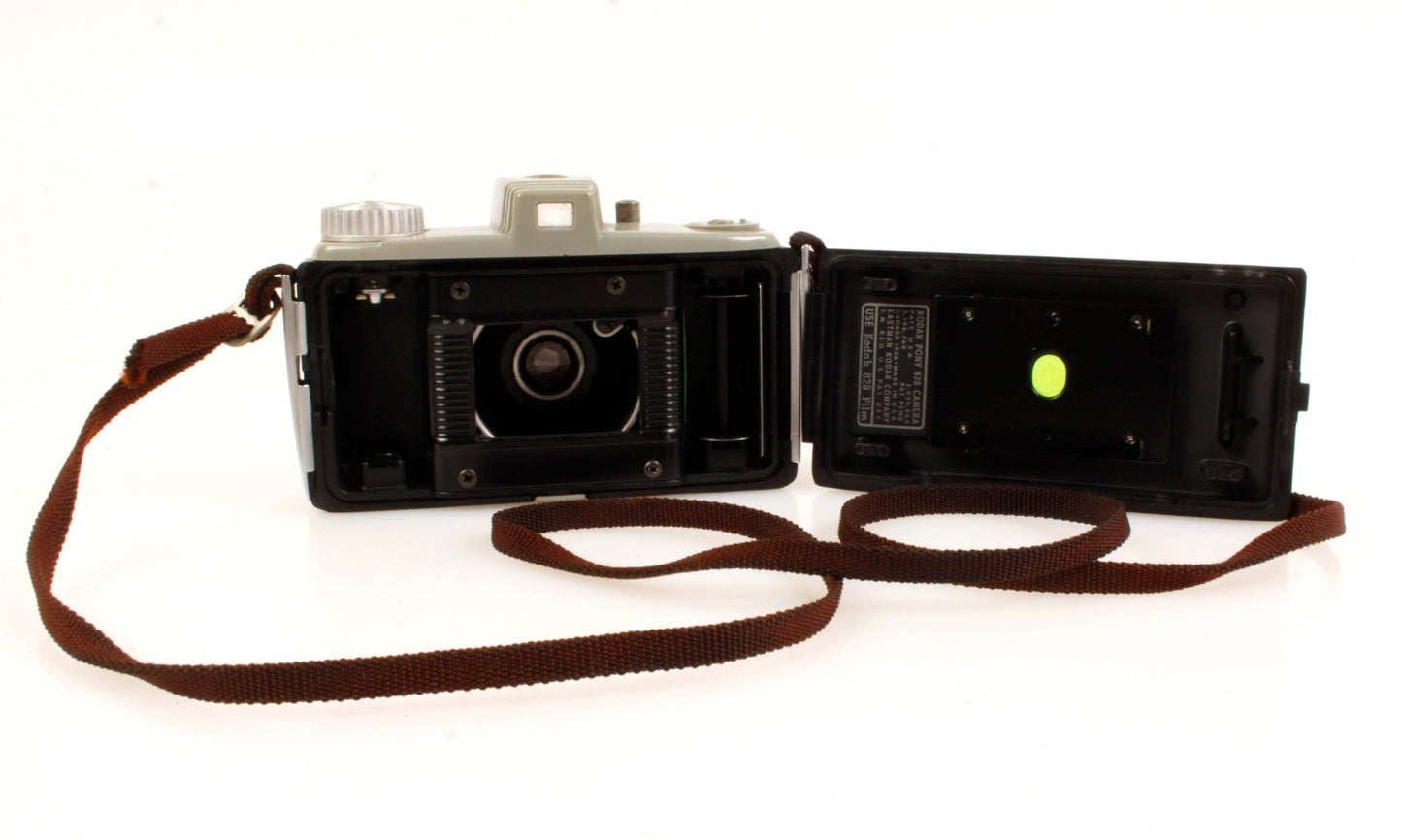 Vintage Kodak Pony 828 Camera with Film and Case WORKS