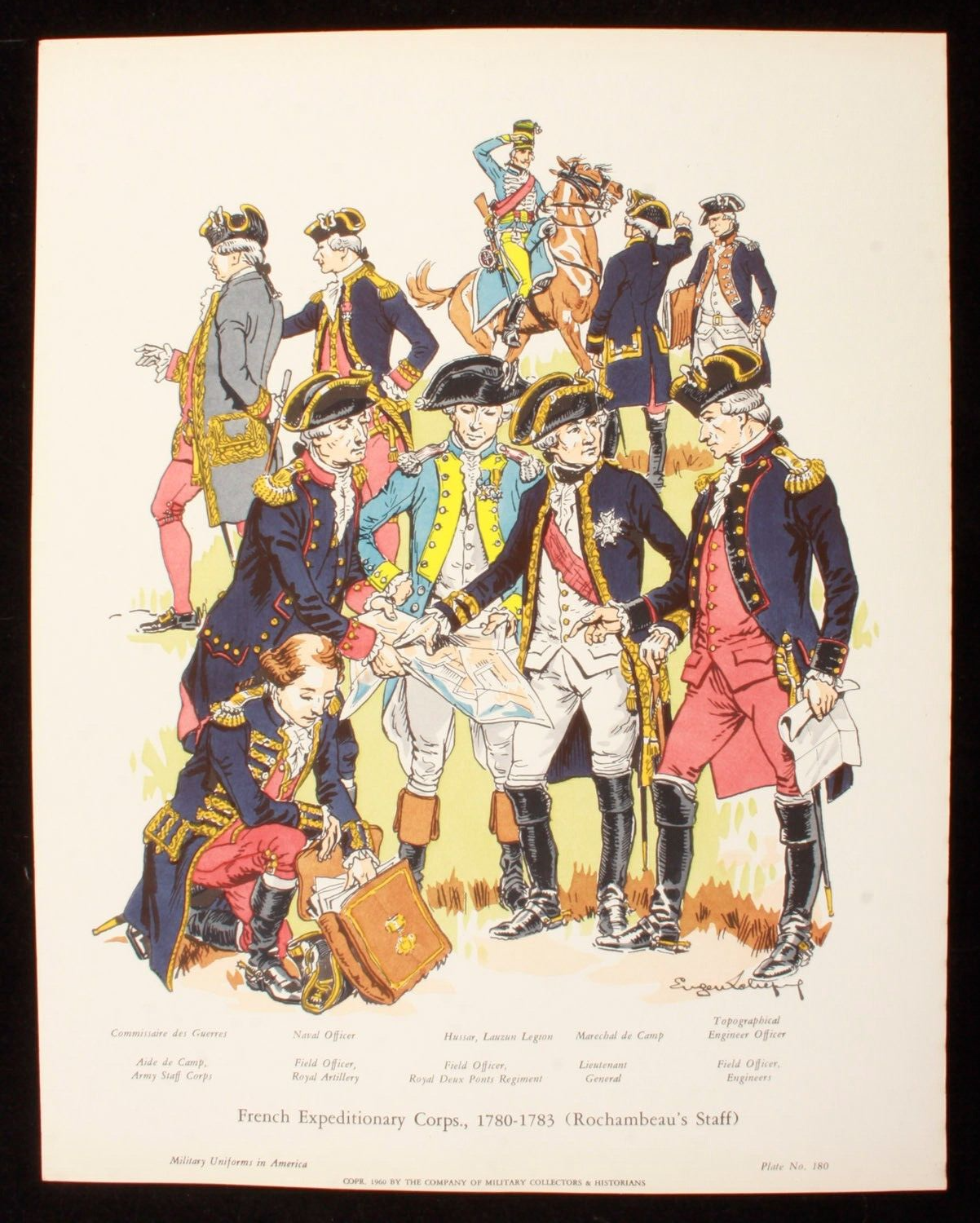 French Expeditionary Corps 1780-1783 Illustration 11x14