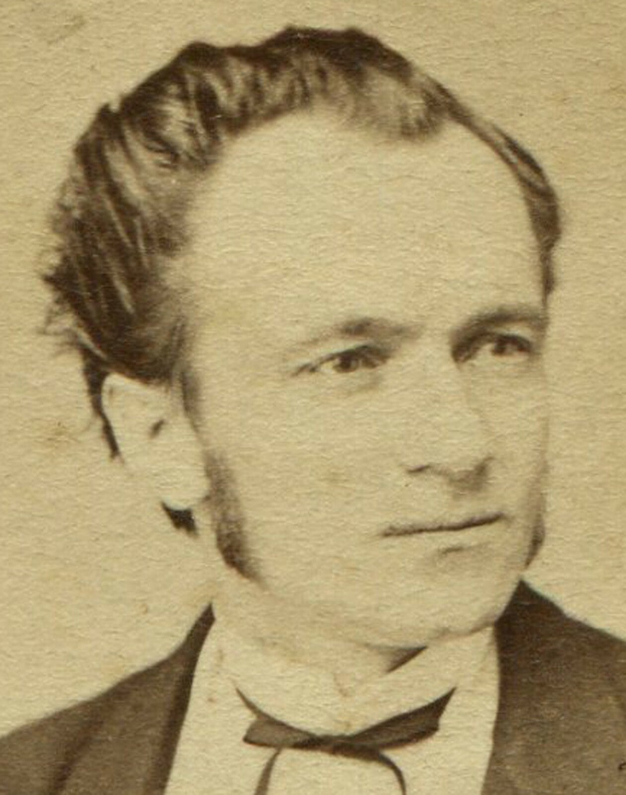 MAN W/THEATRICAL PRESENCE. CDV. BOWERY, N.Y.