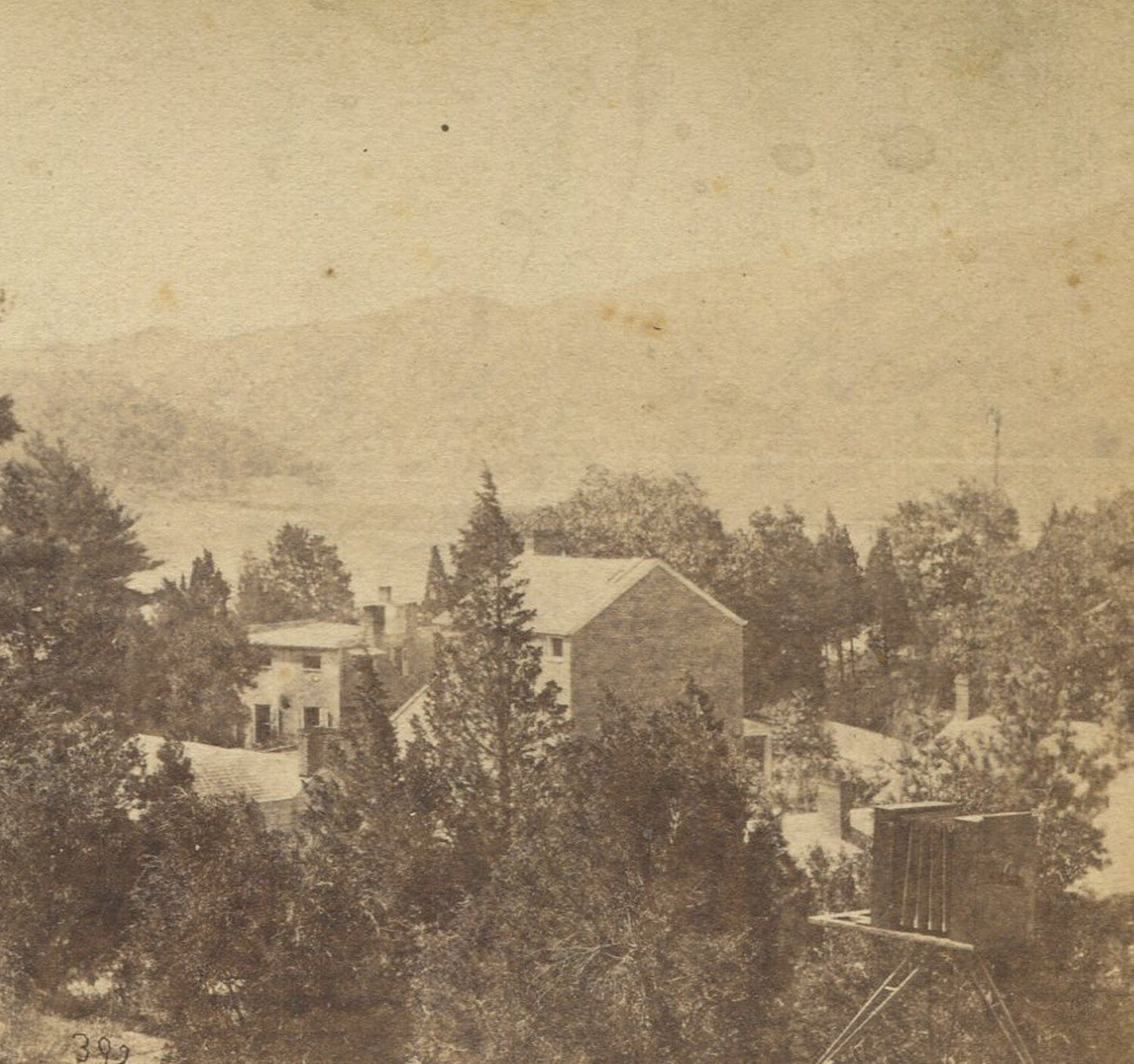 WEST POINT AND THE HUDSON. STEREOVIEW.