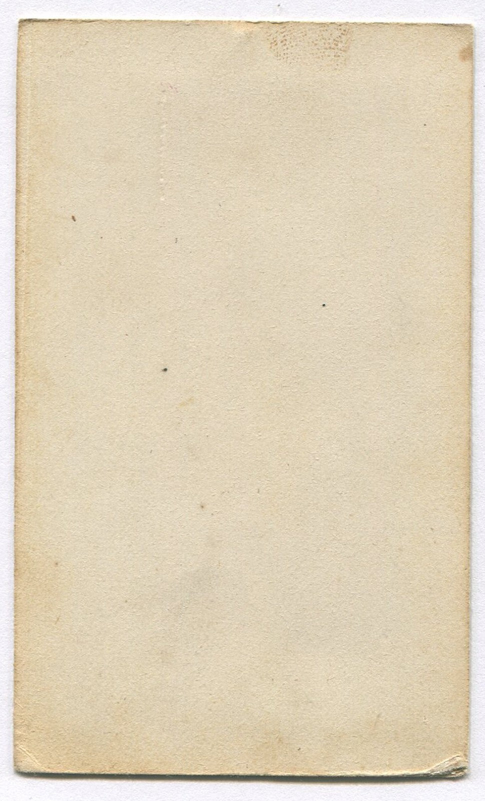 VERY TALL MAN, STANDING POSE, NEXT TO SMALL CHAIR. CDV.