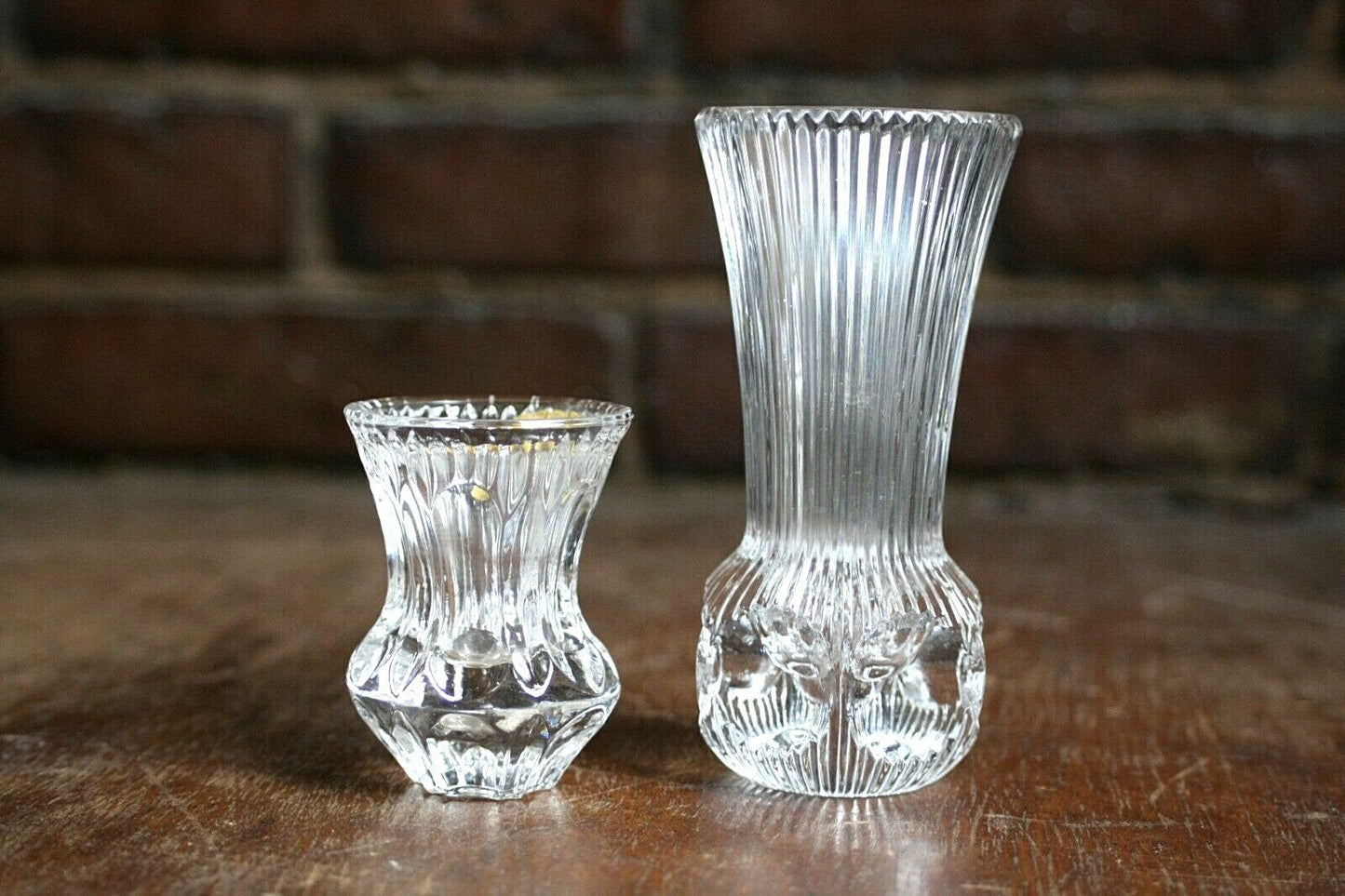 Vintage Mini Vases - Set of 2, 5in & 2.5in, Excellent Condition, Small Bud Vases, Home Decor
