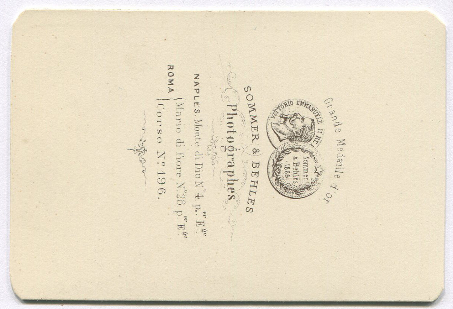 LARGO PALAZZO. NAPOLI, ITALY. CDV.