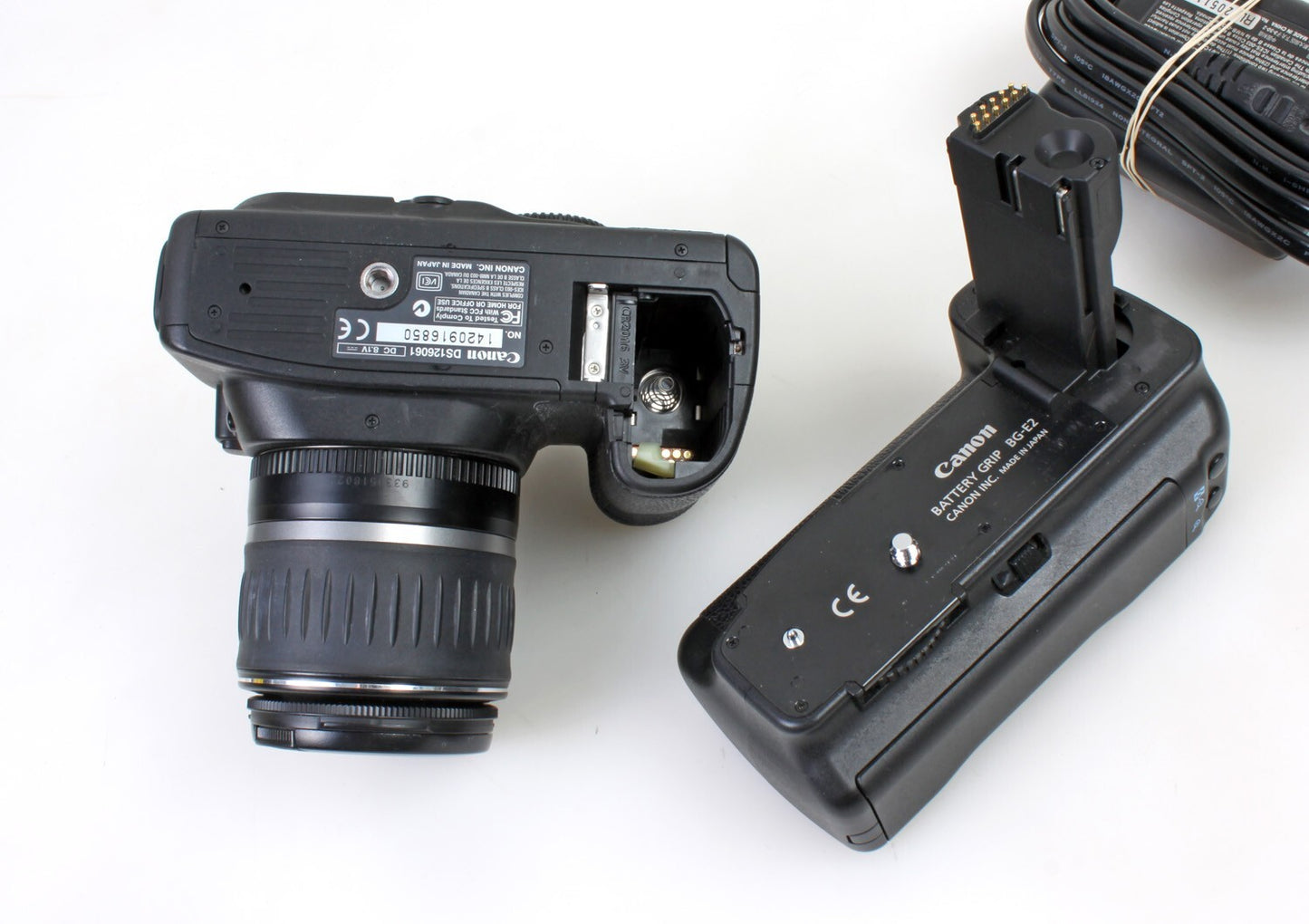 Canon 20D w/ BG-E2 Canon Battery Grip & 18-55mm Lens Digital Camera