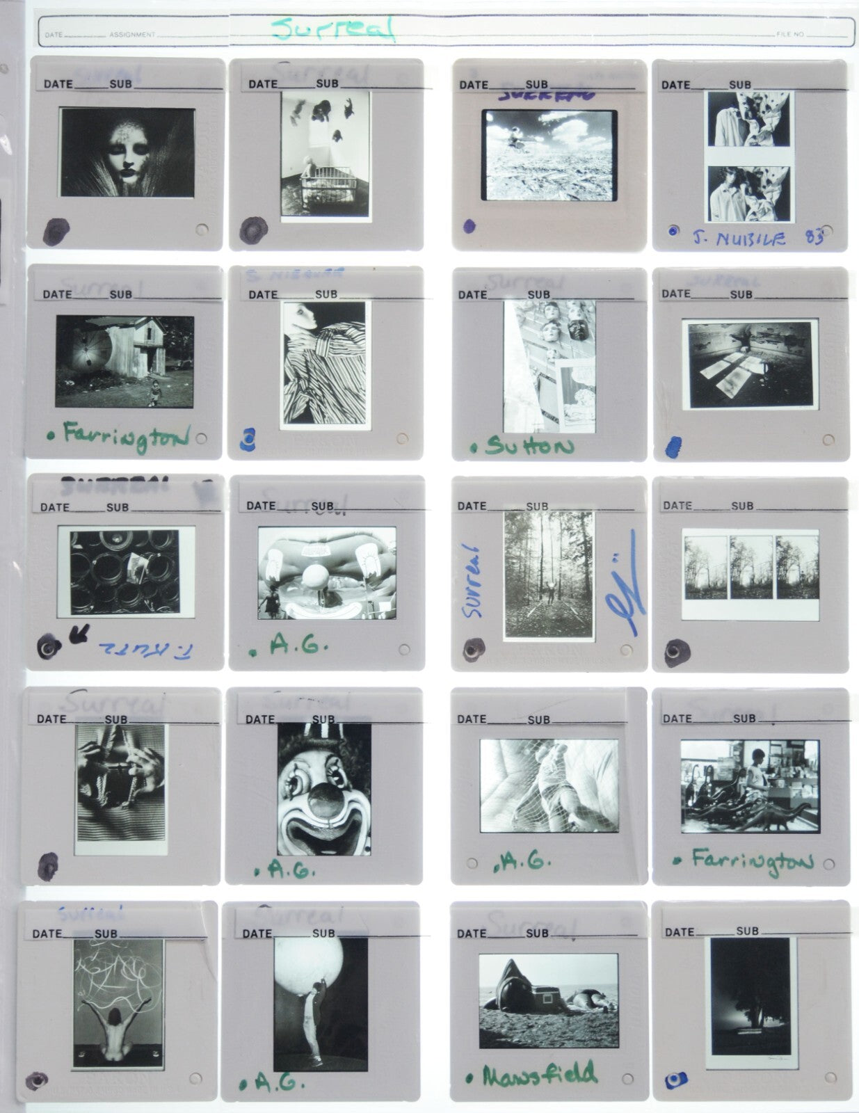 Surreal Fine Art Photography 35mm Slides Various Lot of 49