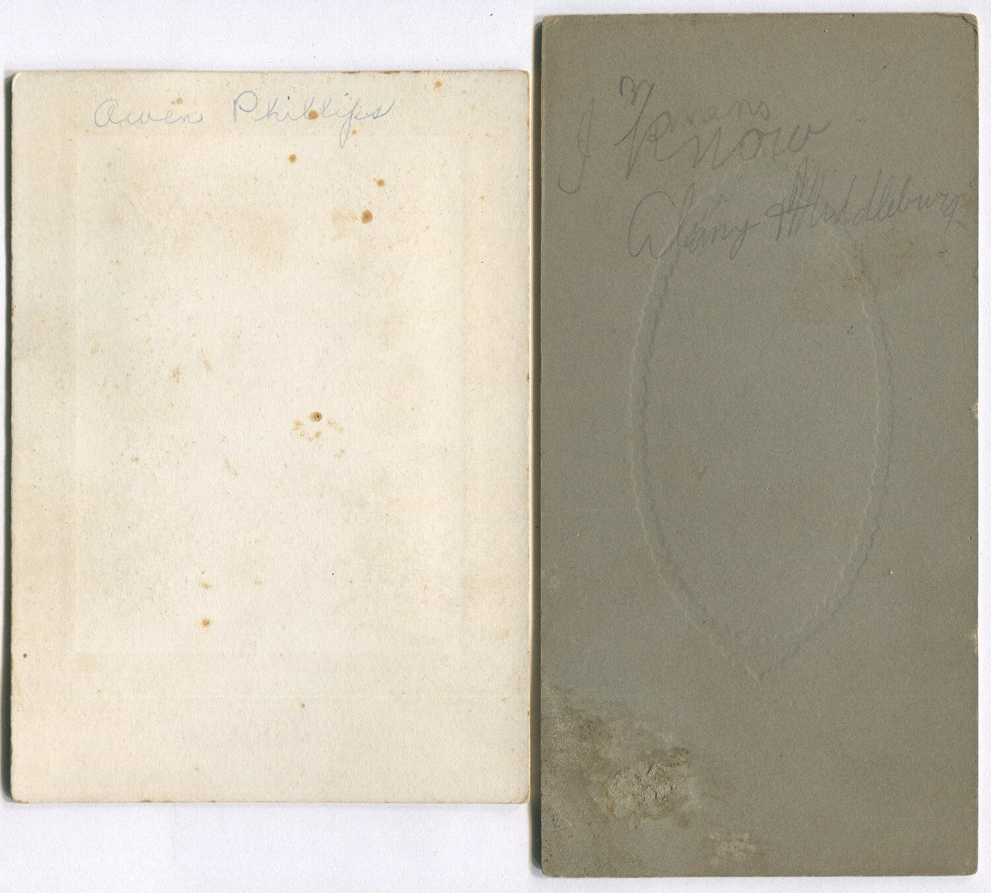 Vintage Portraits 6-Pack: 4 Cabinet Cards from Albany NY, Original Photos,