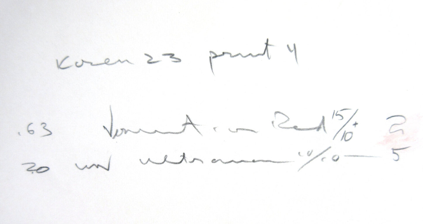 WOMAN AT WATER BY TED JONES. GUM BICHROMATE, 14X11 WATERCOLOR PAPER.