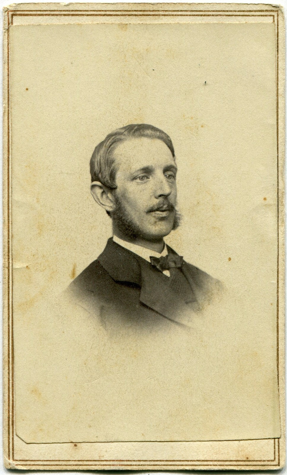 MAN W/MUTTON CHOPS AND BIG EARS. CDV. PROVIDENCE, R.I.