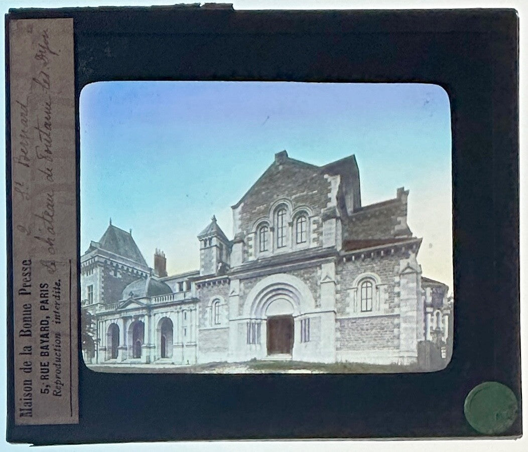 VINTAGE LANTERN SLIDE "Terre Sainte" 3.25X4IN