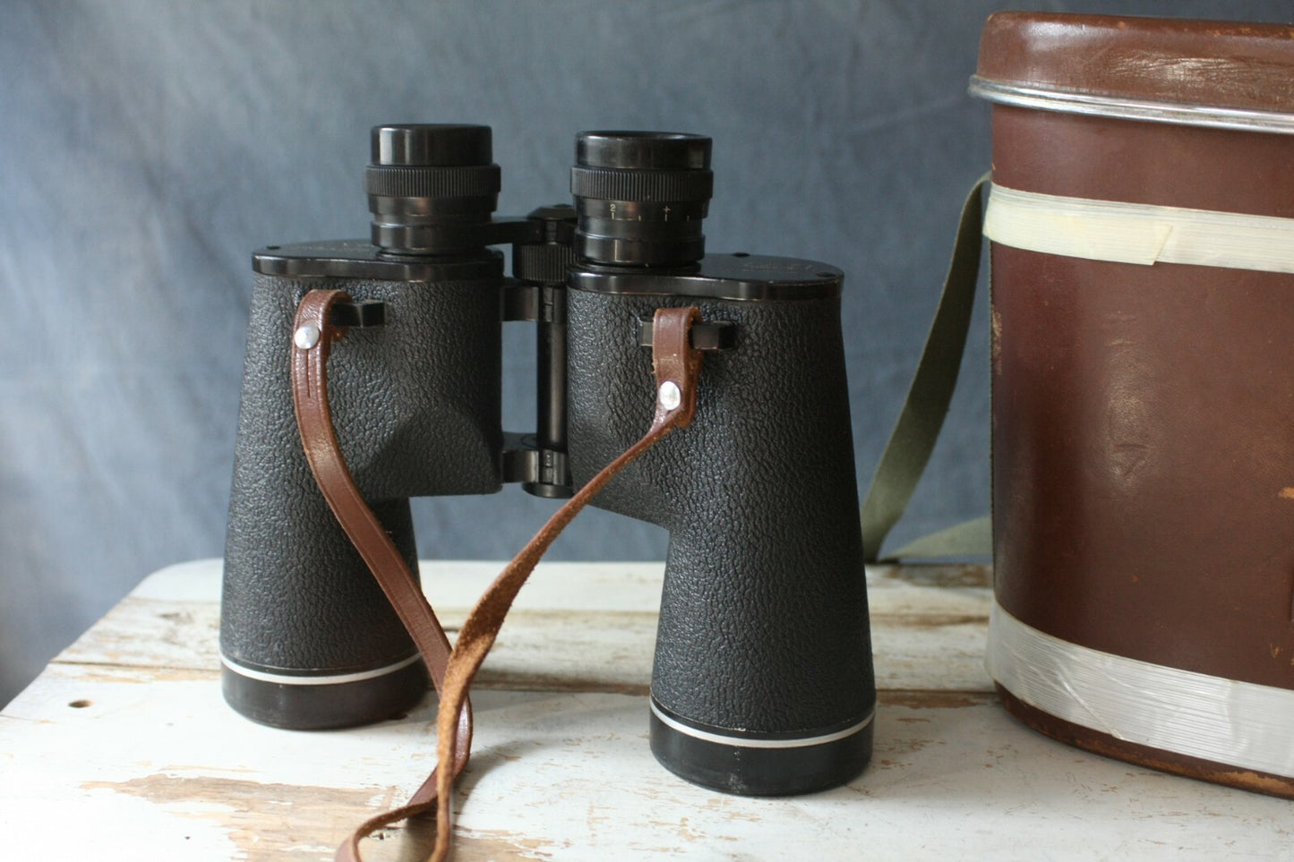 Taylor Opt Co Mark II 7X50 Binoculars with Leather Case