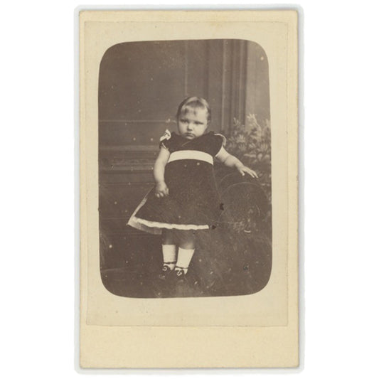 VINTAGE CDV - LITTLE GIRL, NORWICH ENGLAND