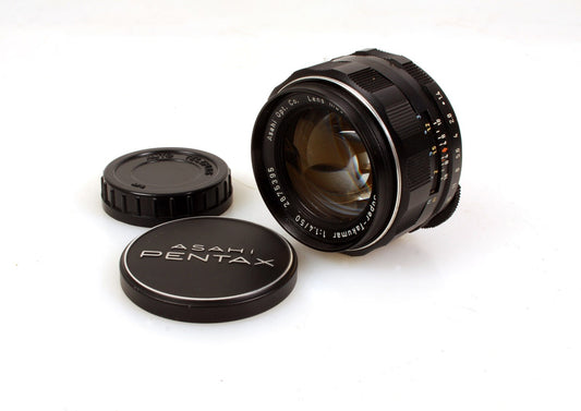 Pentax Super - Takumar f/1.4 50mm Prime Full Frame Lens w/ Front and Rear Caps