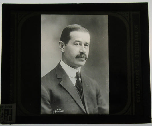 A.M. RIHBANY. PORTRAIT. PHOTO ON GLASS. LANTERN SLIDE.