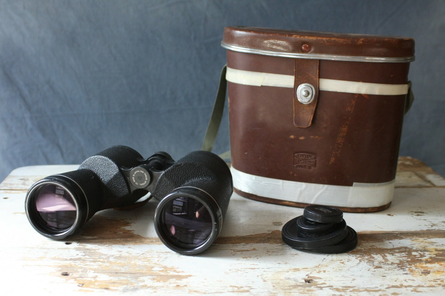 Taylor Opt Co Mark II 7X50 Binoculars with Leather Case