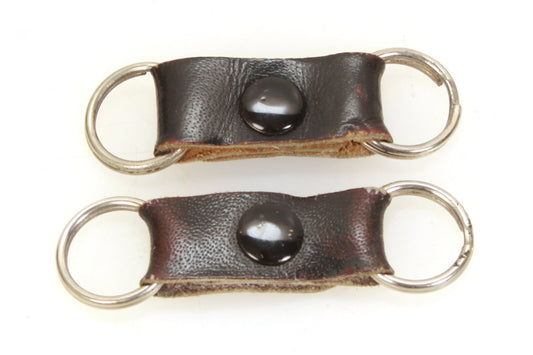 Camera Strap Protectors Black Leather - Set of 2