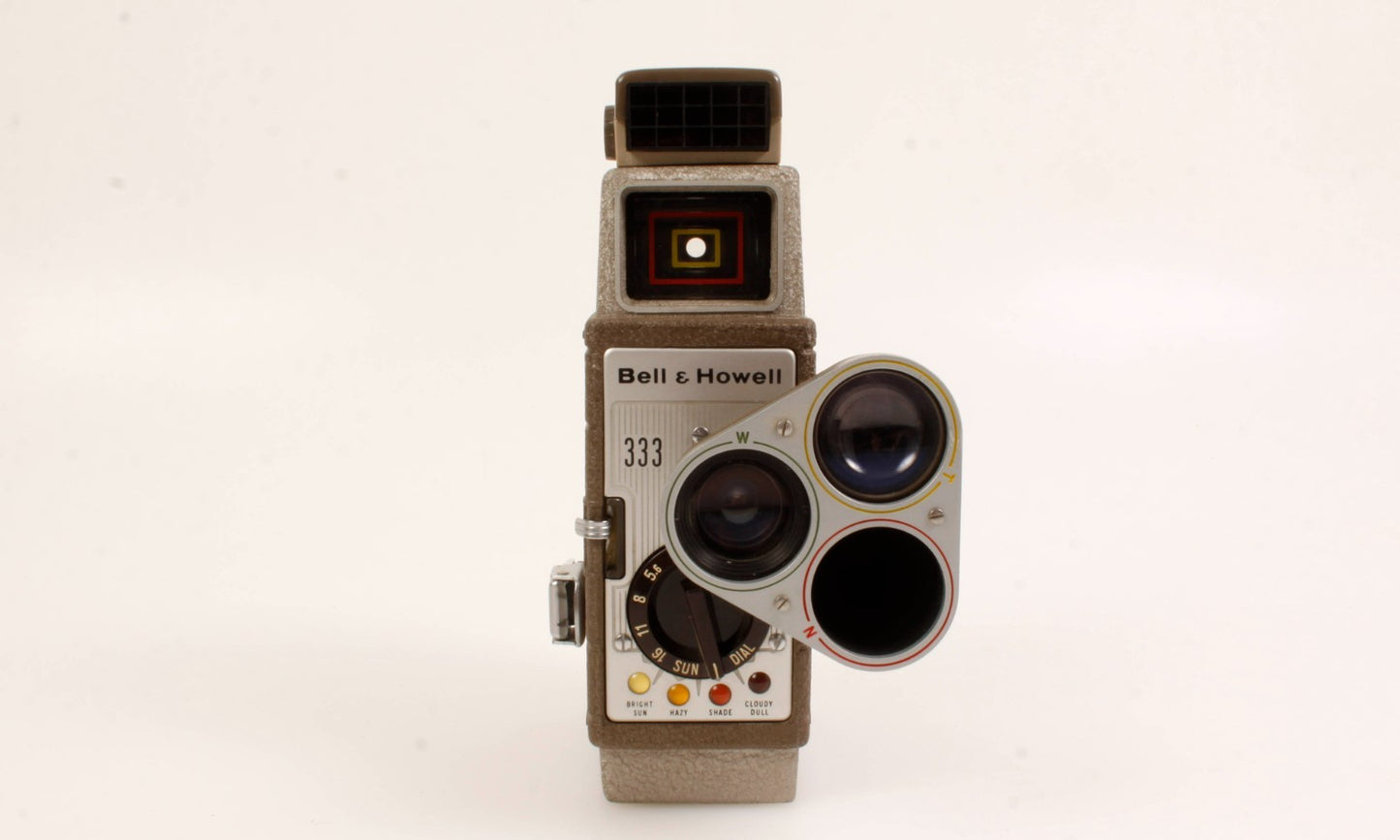 Antique Bell & Howell 333 Sun Dial Movie Camera PROP/DISPLAY ONLY ONLY