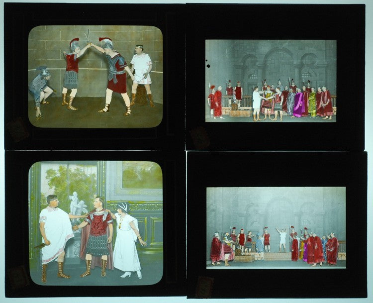 Shakespeare and Cleopatra - Set of 34 Lanterns Slides (Photo On Glass)