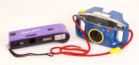 Vintage Lot of 2 110 Cameras - Fisher Price and Kalimar