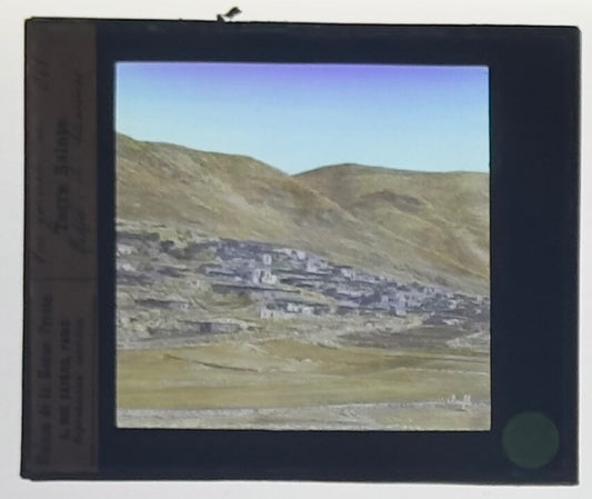 VINTAGE LANTERN SLIDE "Terre Sainte" 3.25X4IN