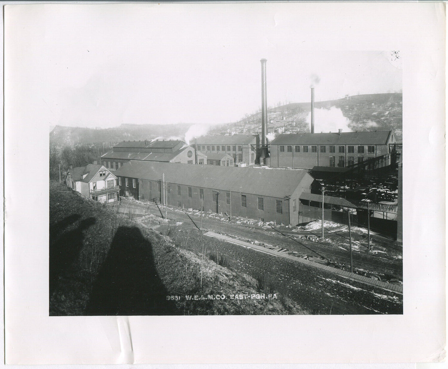Vintage Westinghouse Works East Pittsburgh PA Black & White Silver Print 8x10 Photo