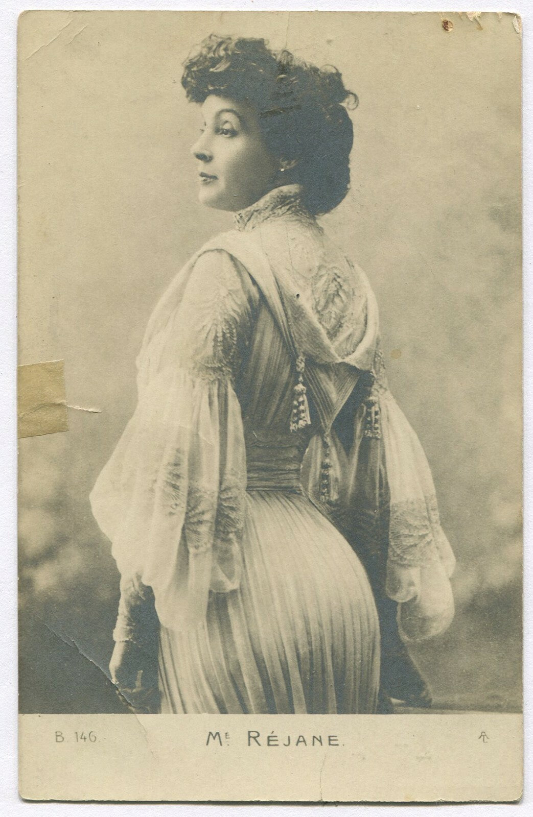 Vintage Gabrielle Réjane Photo Postcard - Original Photo, Sealed, French Actress, Classic Cinema Wall Art