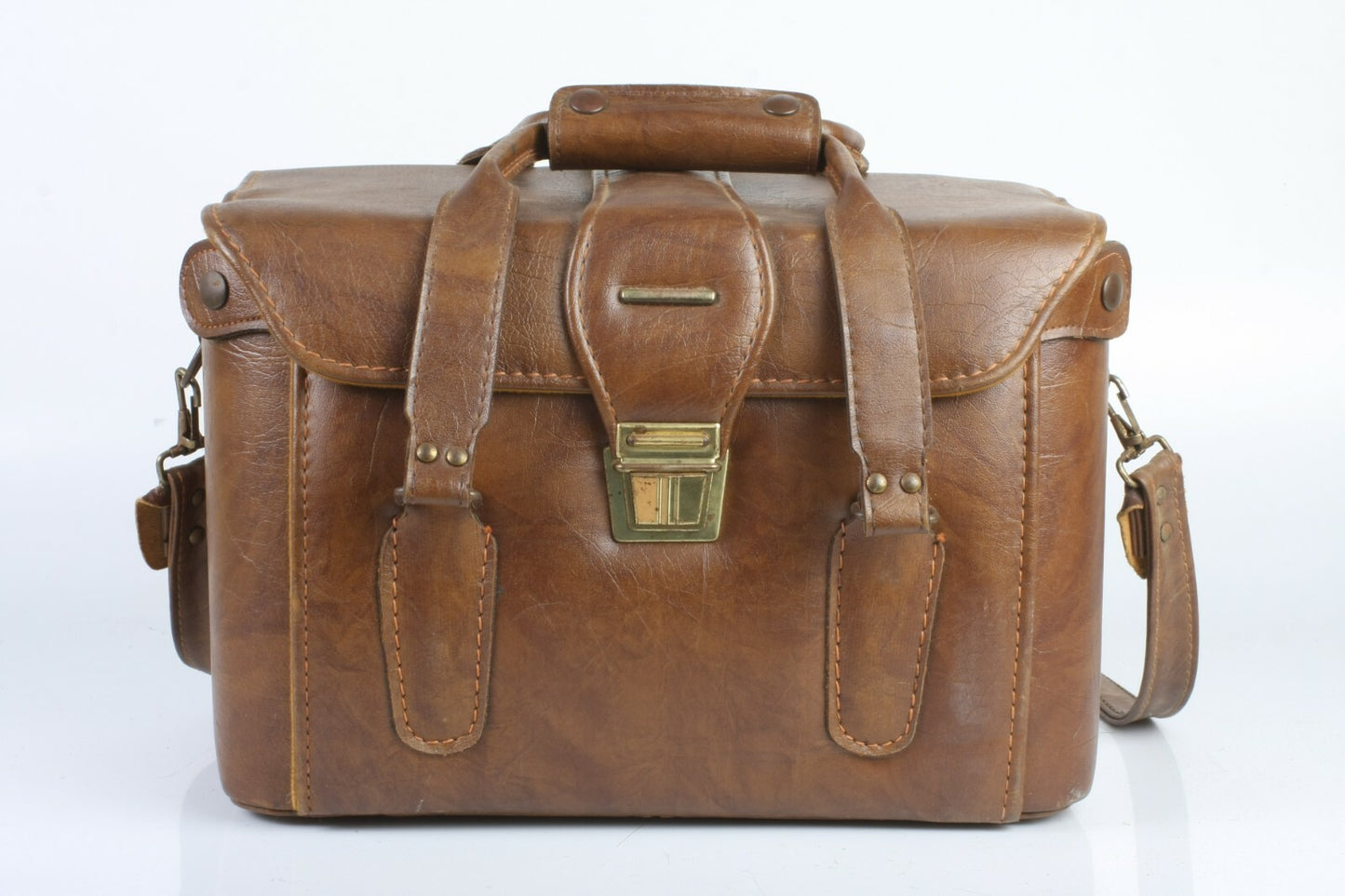 Leather Vintage Camera Bag with Camera Case