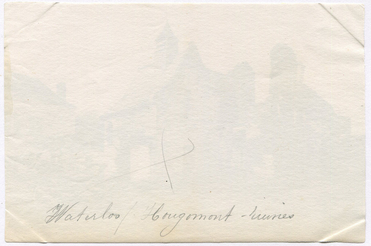 CRUMBLING HOUSE, FARM CART OUT FRONT. UNMOUNTED ALBUMEN.