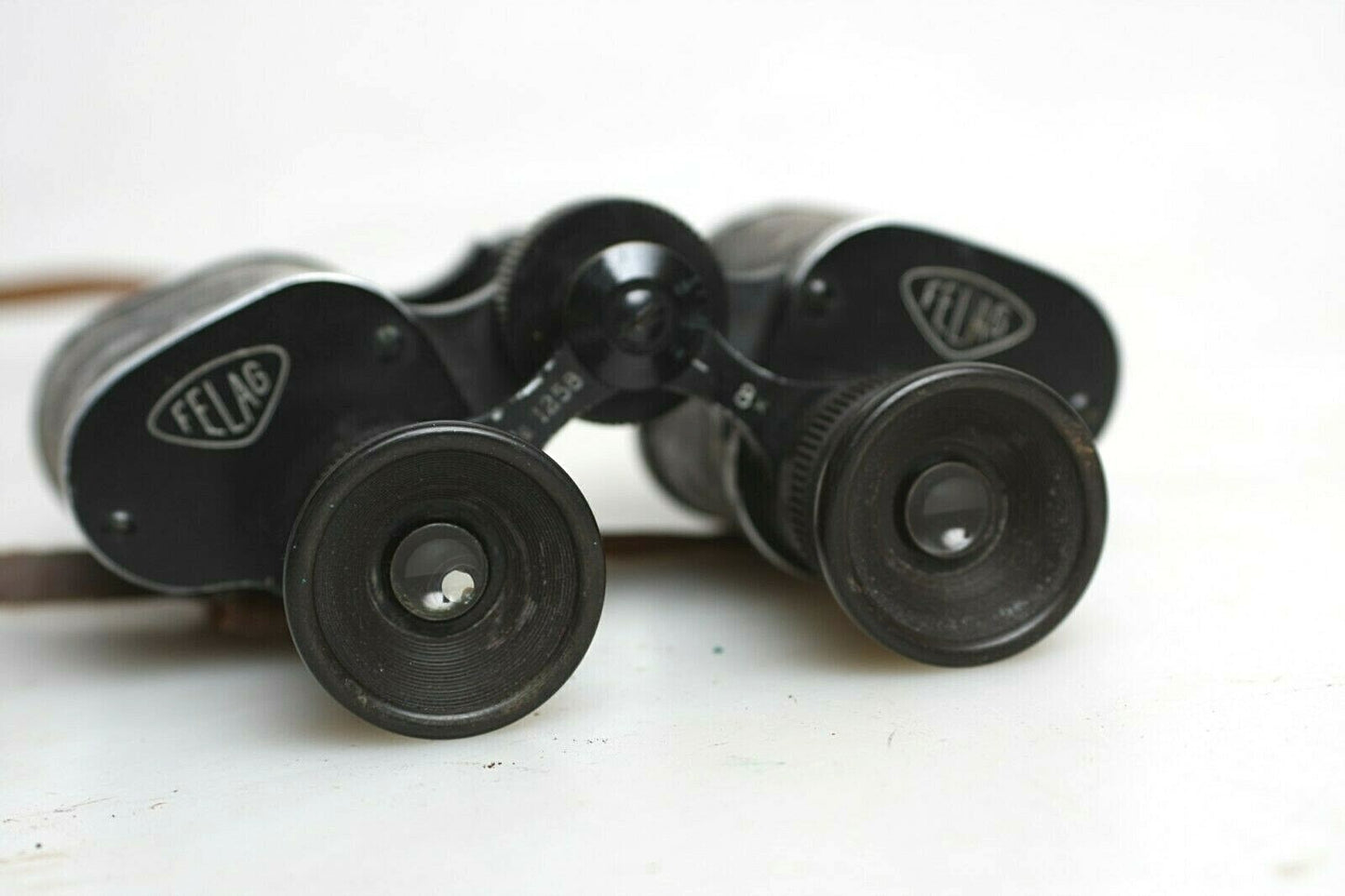 Antique Felag 8x Binoculars #1258 with Case