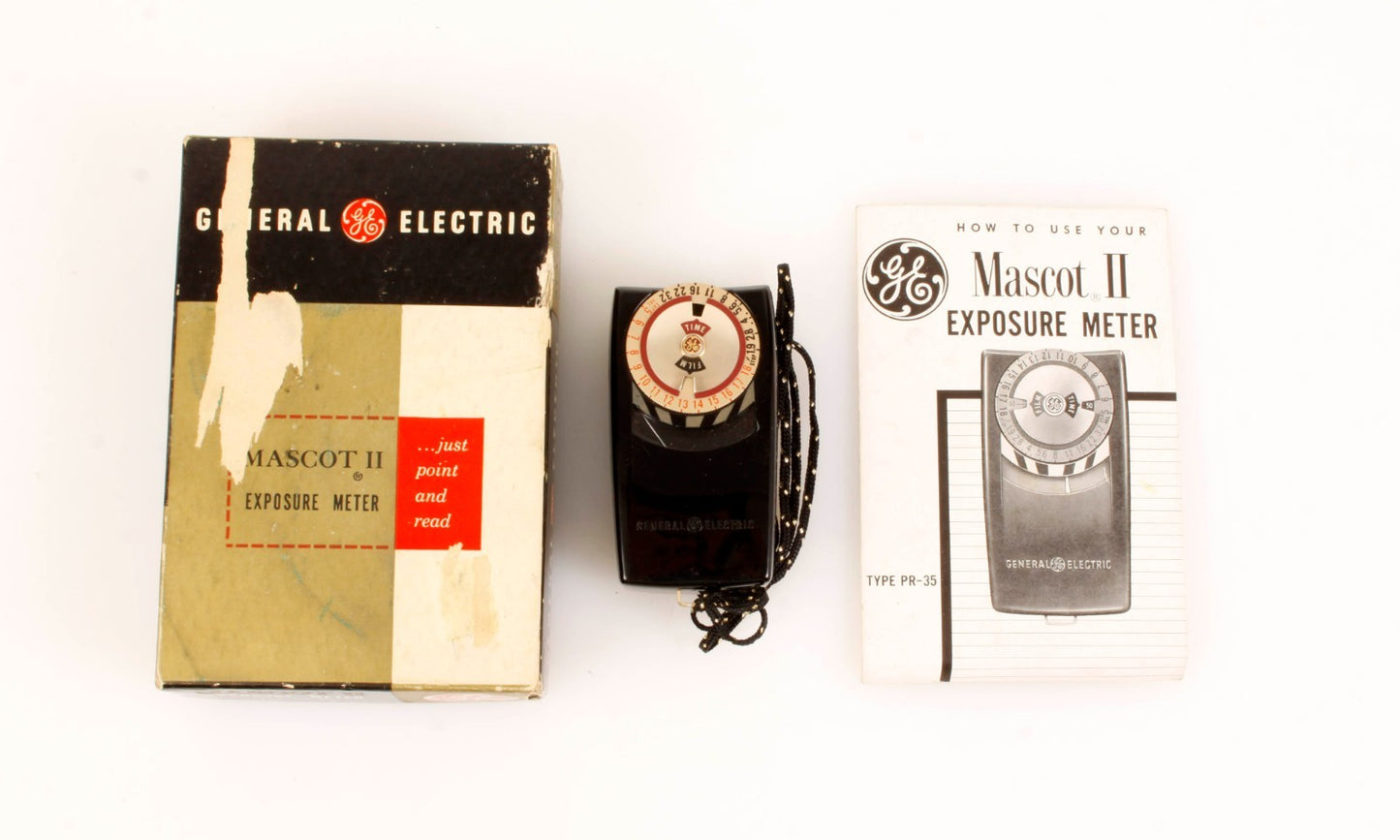 Art Deco Light Meter In Box With Manual PROP/DISPLAY ONLY