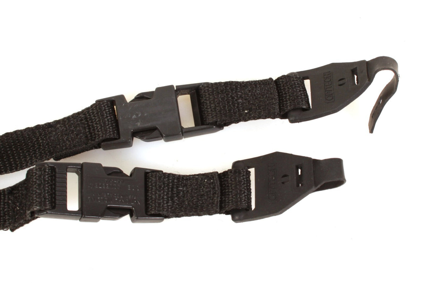 Vintage OP/TECH USA Camera Neck Strap - 2.25in Wide, 40in Adjustable, Black